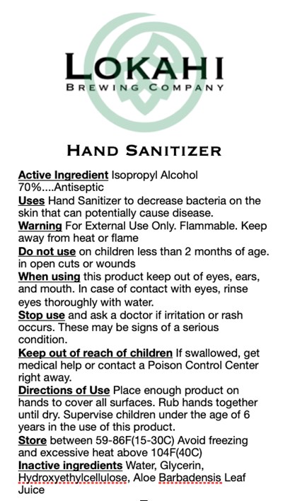 Label (Sanitizer Label Fda)